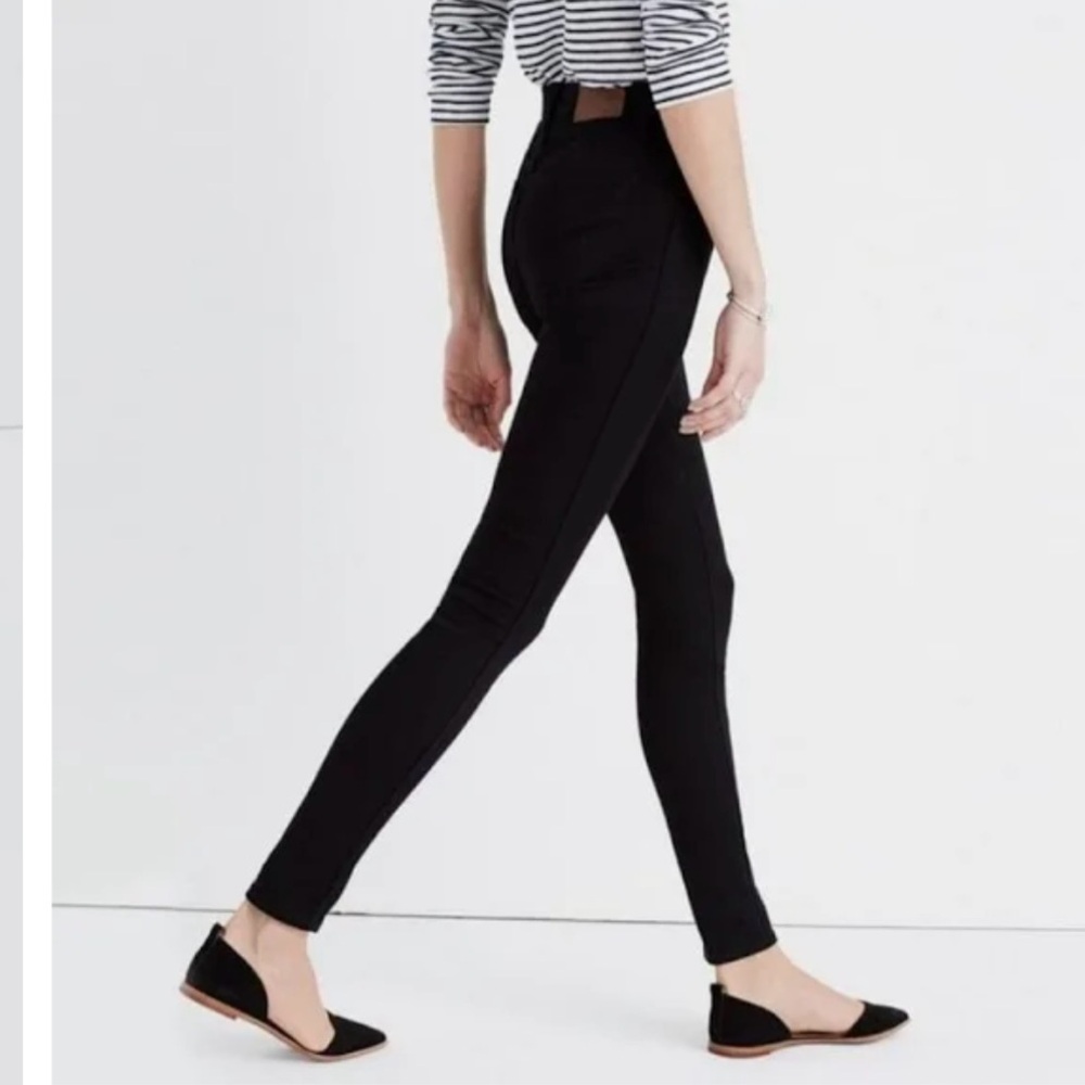 MADEWELL Curvey High-Rise Black skinny jeans 34 Tall